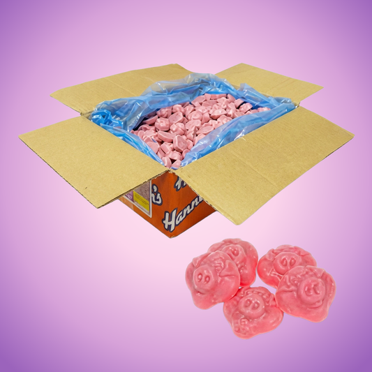 Hannahs Porky Pigs 3kg Pick & Mix Bulk Sweets — purple and pink product photo