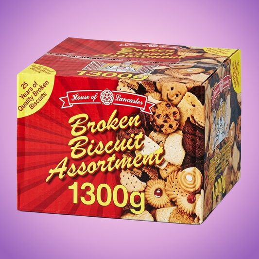 House Of Lancaster Broken Biscuit Assortment 1.3kg Pick & Mix Sweets — purple and pink product photo