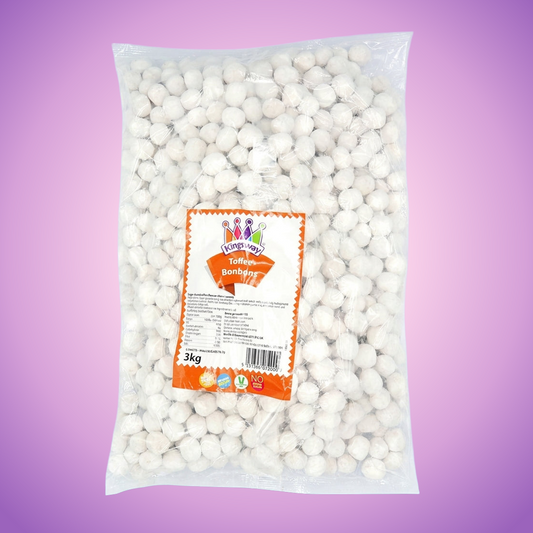 Kingsway Veggie Toffee Bon Bons 3kg Pick & Mix Bulk Sweets — purple and pink product photo