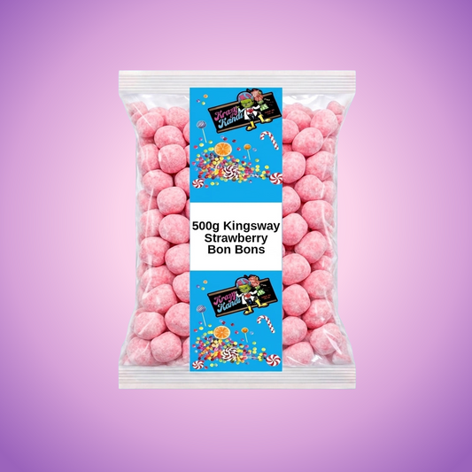 Krazy Kandi Strawberry Bon Bons 500g Pick & Mix Bulk Sweets — purple and pink product photo