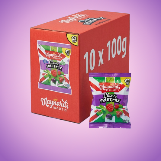 Maynards Bassetts Classic Fruit Mix 1100g — purple and pink product photo