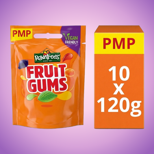 Rowntrees Fruit Gums Vegan Friendly 1200g — purple and pink product photo