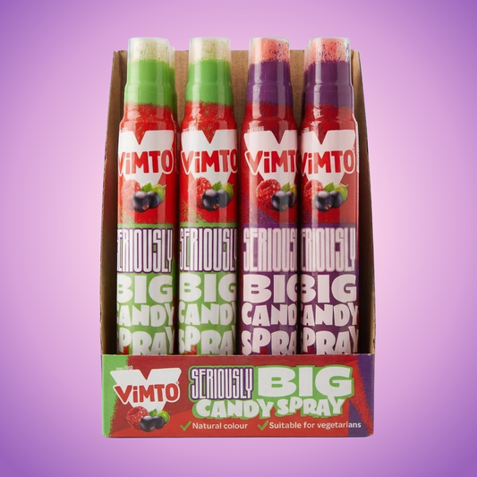 Vimto Seriously Big Candy Spray Cherry & Strawberry Flavour 1kg — purple and pink product photo