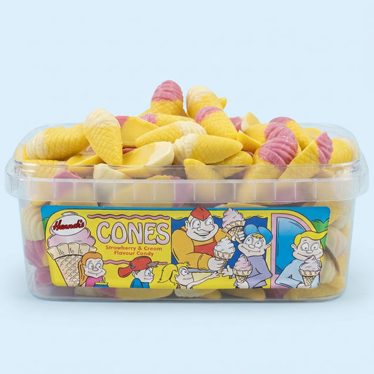 Hannahs Ice Cream Cones Tub 600g