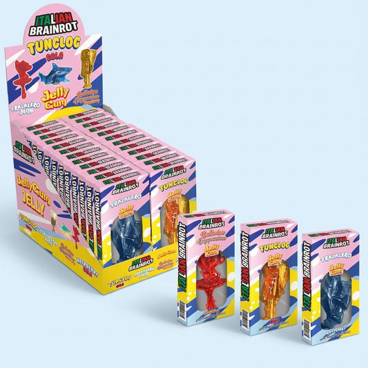 Italian Brainrot Jelly Sweets 24 x 25g bulk bag front view