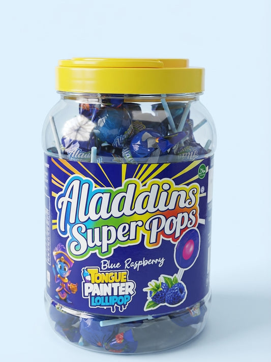 Aladdins Super Pop Blue Raspberry 60 Pieces