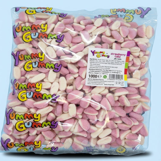 Yummy Gummy Strawberry Cakes 1kg