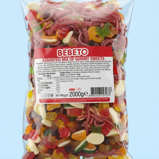 Bebeto Assorted Mix of Gummy Sweets 2kg