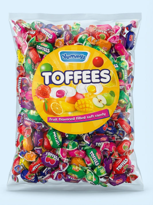 Yummys Fruit Flavoured Toffees 1kg