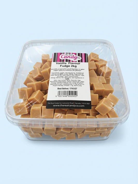 The Real Candy Co Vanilla Fudge Tub 2kg