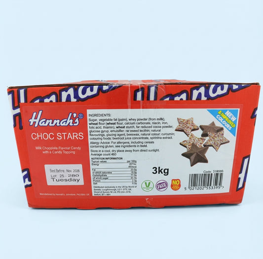 Hannahs Chocolate Starz 3kg