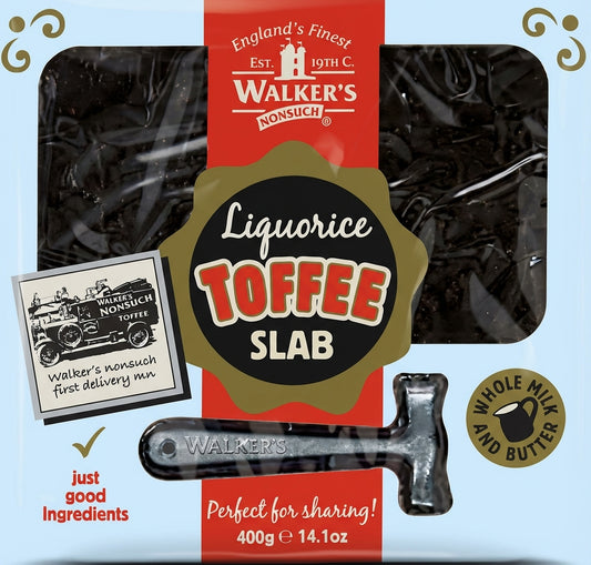 Walkers Nonsuch Liquorice Toffee Slab 400g