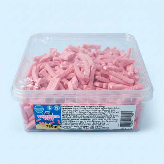 Crazy Candy Factory Tutti Frutti Tubes Tub 780g