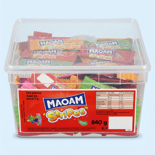 Haribo Stripes Tub 840g