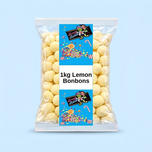 Krazy Kandi Lemon Bonbons 1kg - Krazy Kandi Sweet Shop, Bootle Liverpool