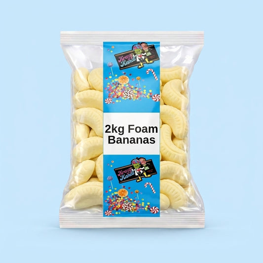Krazy Kandi Foam Bananas 2kg - Krazy Kandi Sweet Shop, Bootle Liverpool