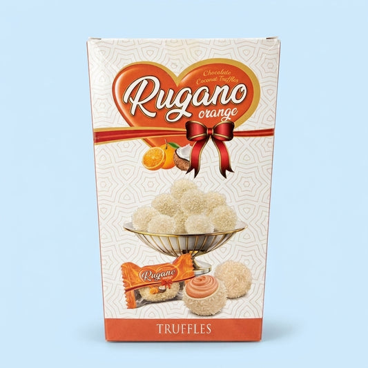 Rugano Orange Flavoured Wrapped Truffles 150g