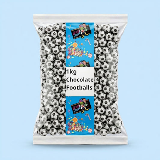 Krazy Kandi Chocolate Footballs Individually Wrapped 1kg