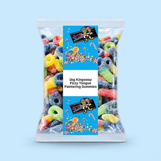 Krazy Kandi Fizzy Tongue Paintering Dummies 1kg - Krazy Kandi Sweet Shop, Bootle Liverpool