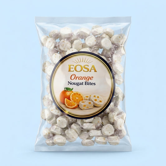 Krazy Kandi Orange Nougat Bites Individually Wrapped 1kg