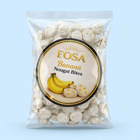 Krazy Kandi Banana Nougat Bites Individually Wrapped 1kg