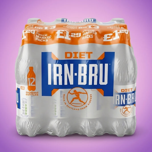 IRN-BRU 12 x 500ml Diet Bottles 1kg
