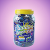 Aladdins Super Pop Blue Raspberry 60 Pieces Pick & Mix Sweets — purple and pink product photo