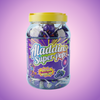 Aladdins Super Pop Grape 60 Pieces Pick & Mix Bulk Sweets — purple and pink product photo