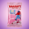 Barratt Sweet Shop Flumps Hearts Vanilla Flavoured Marshmallows 1560g — purple and pink product photo