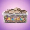Hannahs Mega Jazzles Tub 600g Pick & Mix Bulk Sweets — purple and pink product photo