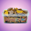 Hannahs Orange Jazzles Tub 600g Pick & Mix Bulk Sweets — purple and pink product photo