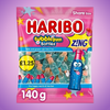 Haribo Bubblegum Bottles Zing Share Size Bags 1680g — purple and pink product photo