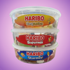 Haribo Bundle of Supermix Starmix and Tangfastics Tubs 1200g Sweets — purple and pink product photo