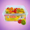 Haribo Happy Rotella Tub 800g Pick & Mix Bulk Sweets — purple and pink product photo