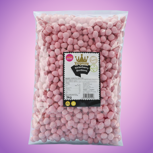 Kingsway Strawberry Bon Bon 3kg Pick & Mix Bulk Sweets — purple and pink product photo