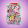 Krazy Kandi Fizzy Skull Bubs 1kg Pick & Mix Bulk Sweets — purple and pink product photo