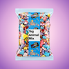 Krazy Kandi Jelly Filled Animal Mix 1kg Pick & Mix Bulk Sweets — purple and pink product photo