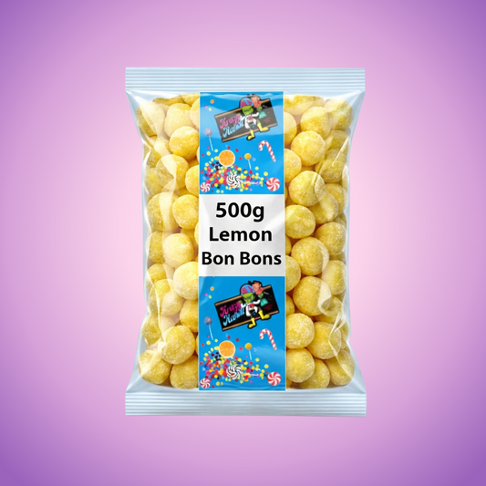 Krazy Kandi Lemon Bon Bons 500g Pick & Mix Bulk Sweets — purple and pink product photo