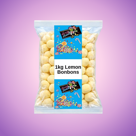 Krazy Kandi Lemon Bonbons 1kg — purple and pink product photo