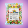 Krazy Kandi Rainbow Stripes Drops Hard Rock Candy Individually Wrapped 1kg — purple and pink product photo