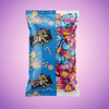 Krazy Kandi Retro Assorted Chew Flavours Bubblegum Blue Raspberry Rhubarb & Custard and Cola 1kg — purple and pink product photo