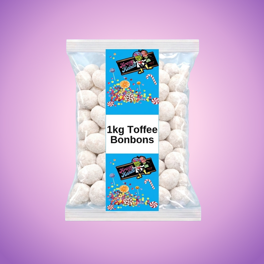 Krazy Kandi Toffee Bonbons 1kg — purple and pink product photo