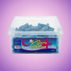 Krazy Kandi Yummy Gummy Fizzy Giant Blue Raspberry Bottles 1kg — purple and pink product photo