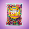 Yummys Fruit Flavoured Toffees 1kg — purple and pink product photo