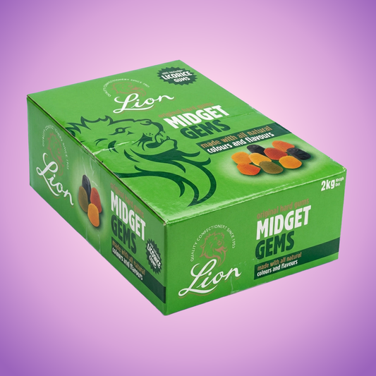 Lions Midget Gems 2kg Pick & Mix Bulk Sweets — purple and pink product photo