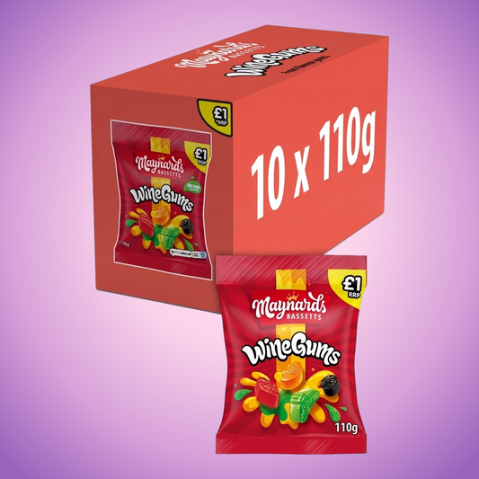 Maynards Bassetts Wine Gums Fruit Flavour Gums 1100g — purple and pink product photo