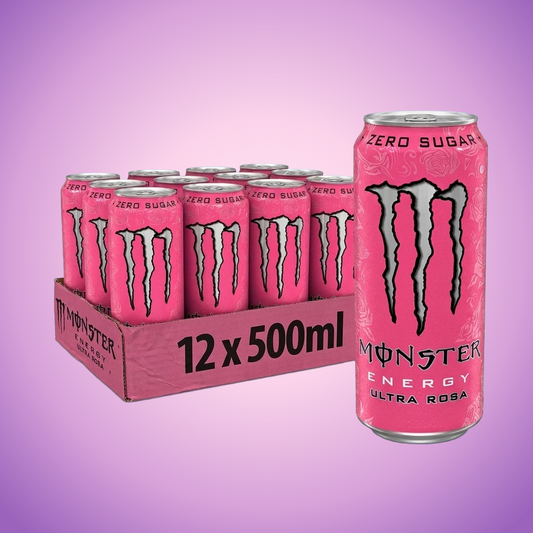 Monster Energy Ultra Rosa Zero Sugar 1kg — purple and pink product photo