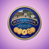 Tin Royal Dansk Danish Butter Cookie Biscuits 454g — purple and pink product photo