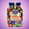 Walkers Nonsuch Assorted Toffee Jar 1.25kg Pick & Mix Bulk Sweets — purple and pink product photo