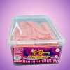 Yummy Gummy Strawberry Belts Tub 1.2kg Pick & Mix Bulk Sweets — purple and pink product photo